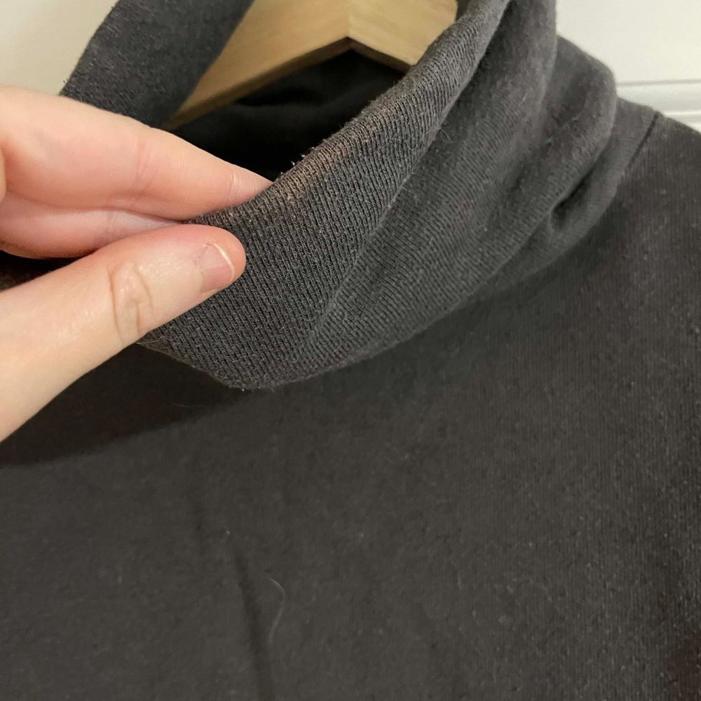 Aerie Oversized Funnel Neck Sweatshirt Medium Grey - Picture 8 of 8
